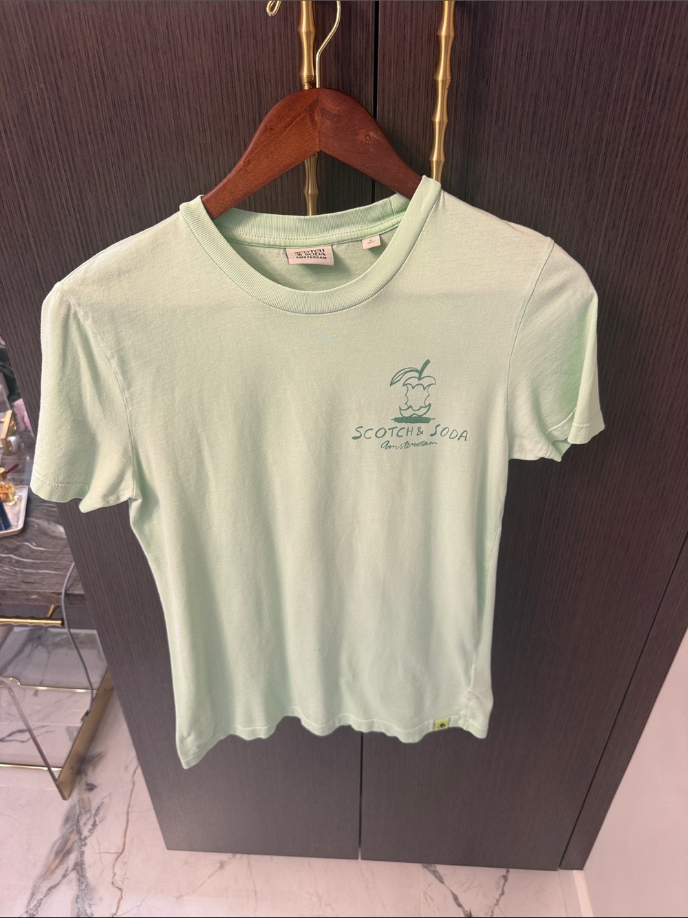 Scotch & Soda UNISEX Kids Mint Green Logo Short Sleeve Tee - Picture 13 of 17